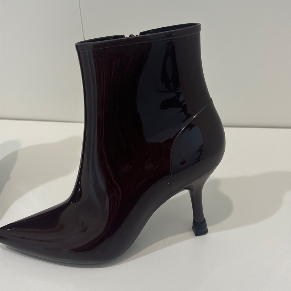 Jeffrey Campbell maroon stilletto bootie